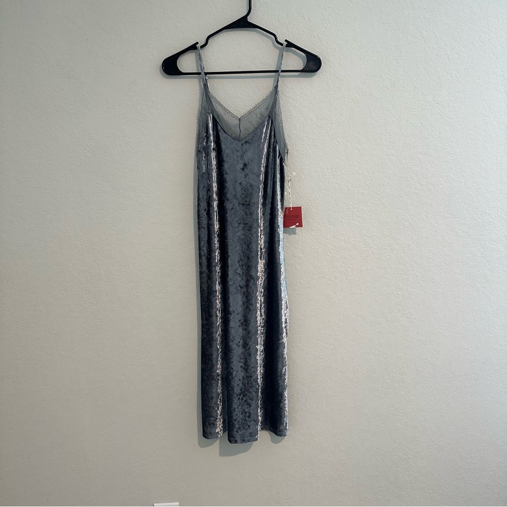 Mossimo silky velvety silver/grey dress